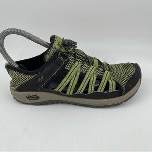 Chaco Unisex Kid’s Outcross 2 Green Black Hiking Water Shoes - Size 4 Youth